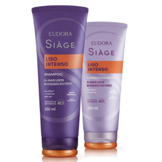 Eudora Kit Siàge Liso Intenso: Shampoo 250ml + Condicionador 200ml em Oferta na Shopee
