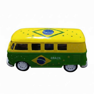 Carrinho Miniatura Kombi Brasil Metal Colecionável Decoração,Carrinho de fricção.