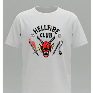 Camiseta Masculina HELLFIRE CLUB Estampa Alta qualidade em 100% ALgodão em Promoção