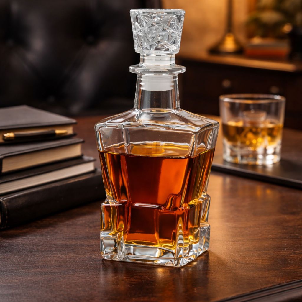 Licoreira Garrafa Vidro 650ml Whisky Licor Tampa Retro Vidro PRESENTE WISKY em Oferta na Shopee