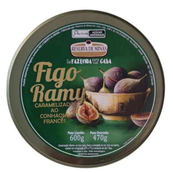 Figo Ramy Caramelizado em Lata 600g Direto da Fábrica para sua Mesa