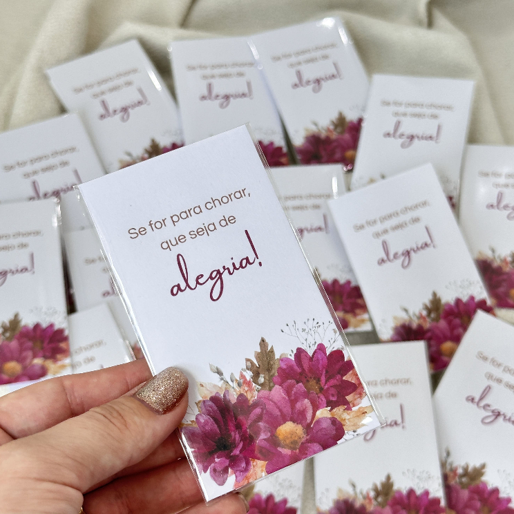 50 Lágrimas de Alegria Personalizadas para Casamento - PRONTA ENTREGA