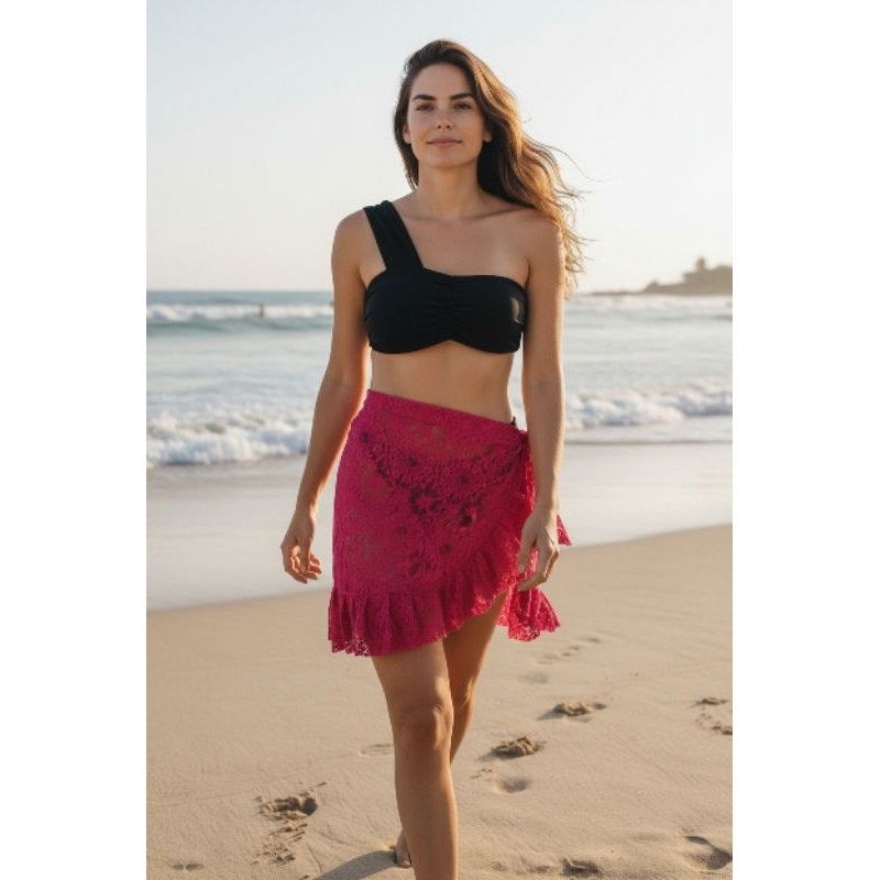 Mini Saia Pareô Summer em Renda com Babados - A Peça Essencial para o Seu Verão
