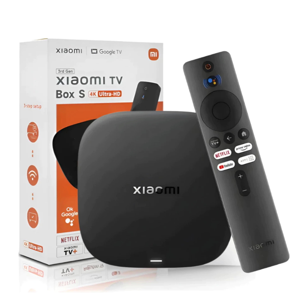 Xiaomi TV Box S 3ª Geração 4K Ultra HD Google TV Dolby Vision HDR10+ WiFi Controle por Voz
