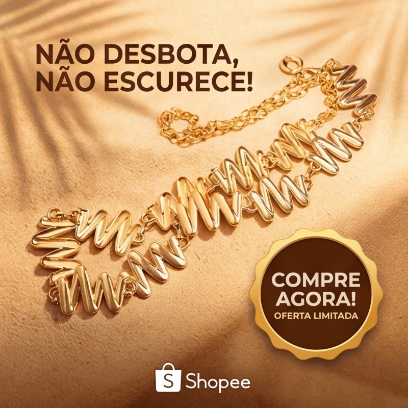 Cinto de Cintura Luxo Feminino • Não Desbota Nem Escurece • 18K ou Prata • 105cm em Oferta na Shopee