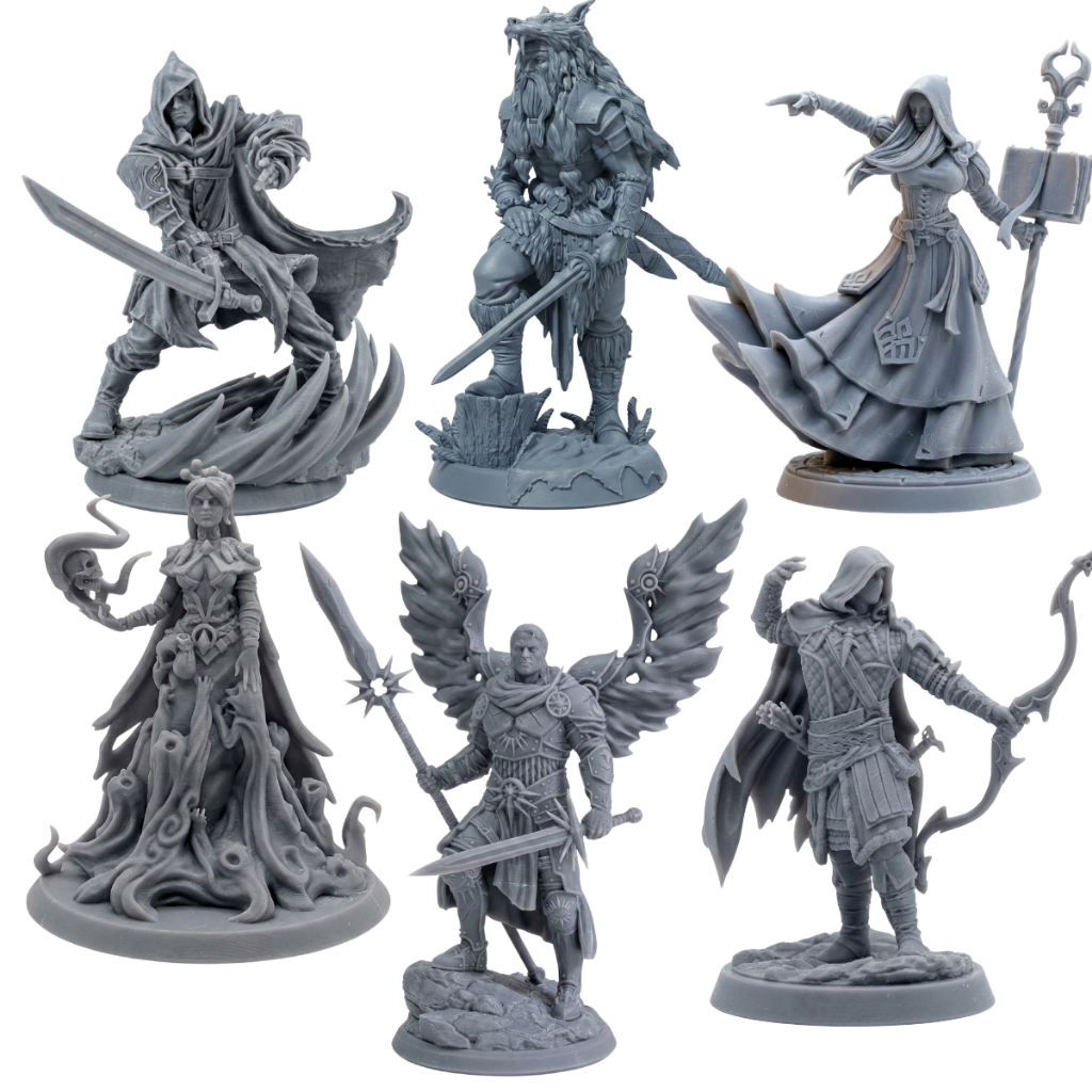 Kit Miniaturas RPG  Dungeons and dragons D&D Heróis Tabuleiro Classes