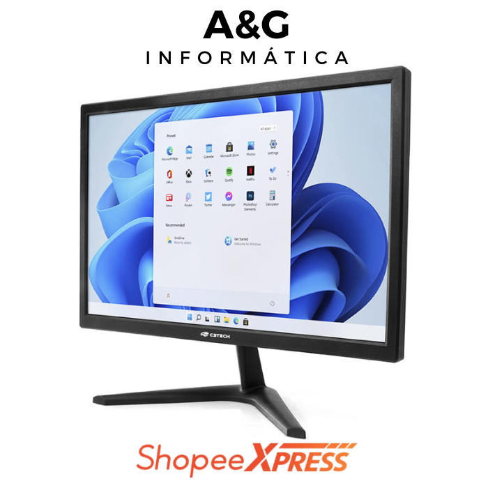 Monitor IPS 19" C3 Tech 60hz Monitor LED 19 Polegadas MR-19 C3Tech Resolução HD Garantia 12 Meses