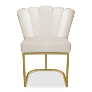 Poltrona Cadeira para Penteadeira de Quarto Pétala Pés Dourados de Ferro - Cadeira Resistente Confortável em Oferta na Shopee