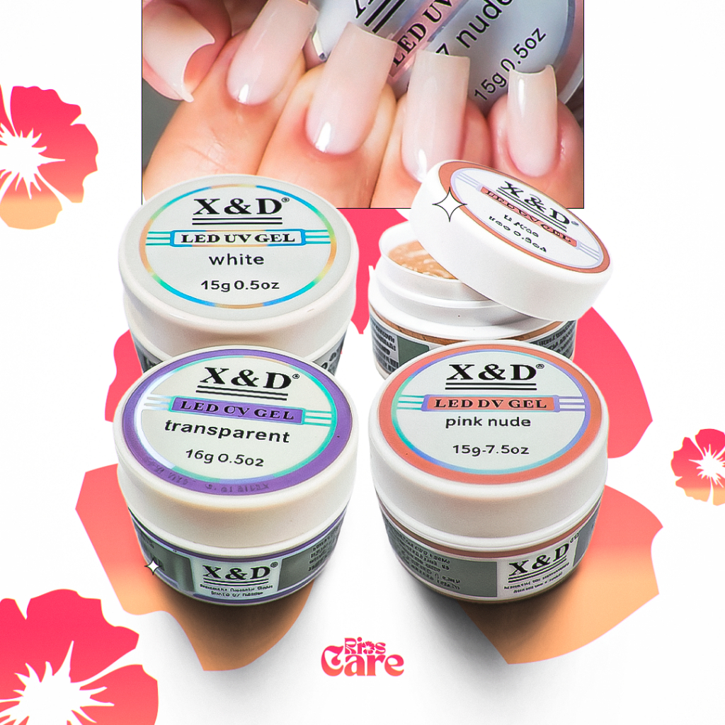 Gel LED UV X&D 15g Construtor para Alongamento de Unhas – Secagem Rápida, Alta Resistência