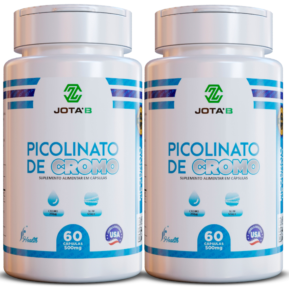 Suplemento de Picolinato de Cromo 100% Puro Original mais vendido 60 cápsulas
