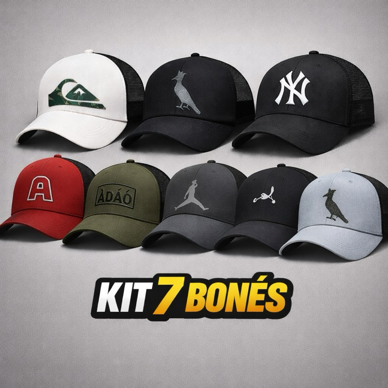 💥💥🚨kit 7 bonés atacado🚨💥💥