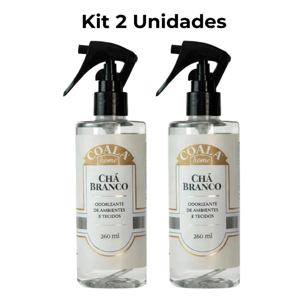 Kit 2 Unidades Coala Odorizante de Ambientes e Tecidos Chá Branco 200ML — imagem 1