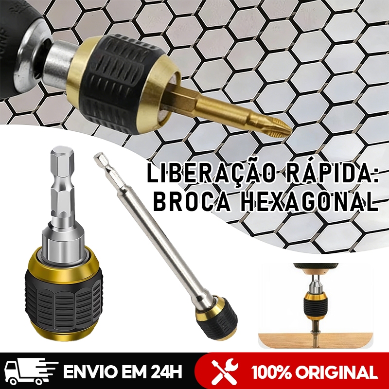 1PCS Acoplamento Rápido 60/150mm Broca Hexagonal Liberação Rápida Acessórios Ferramentas de Potência Adaptadores