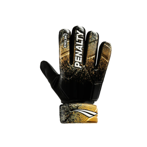 Luva de Goleiro de Futebol Adulto Penalty - Preto com Dourado
