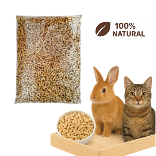 Granulado De Madeira Higiénico Natural Para Gatos Pets Coelhos Hamster Porquinhos da Índia