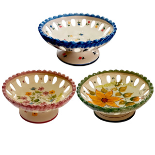 Centro de Mesa de Cerâmica para Frutas 🍎🍇 – Peça Decorativa em Oferta na Shopee