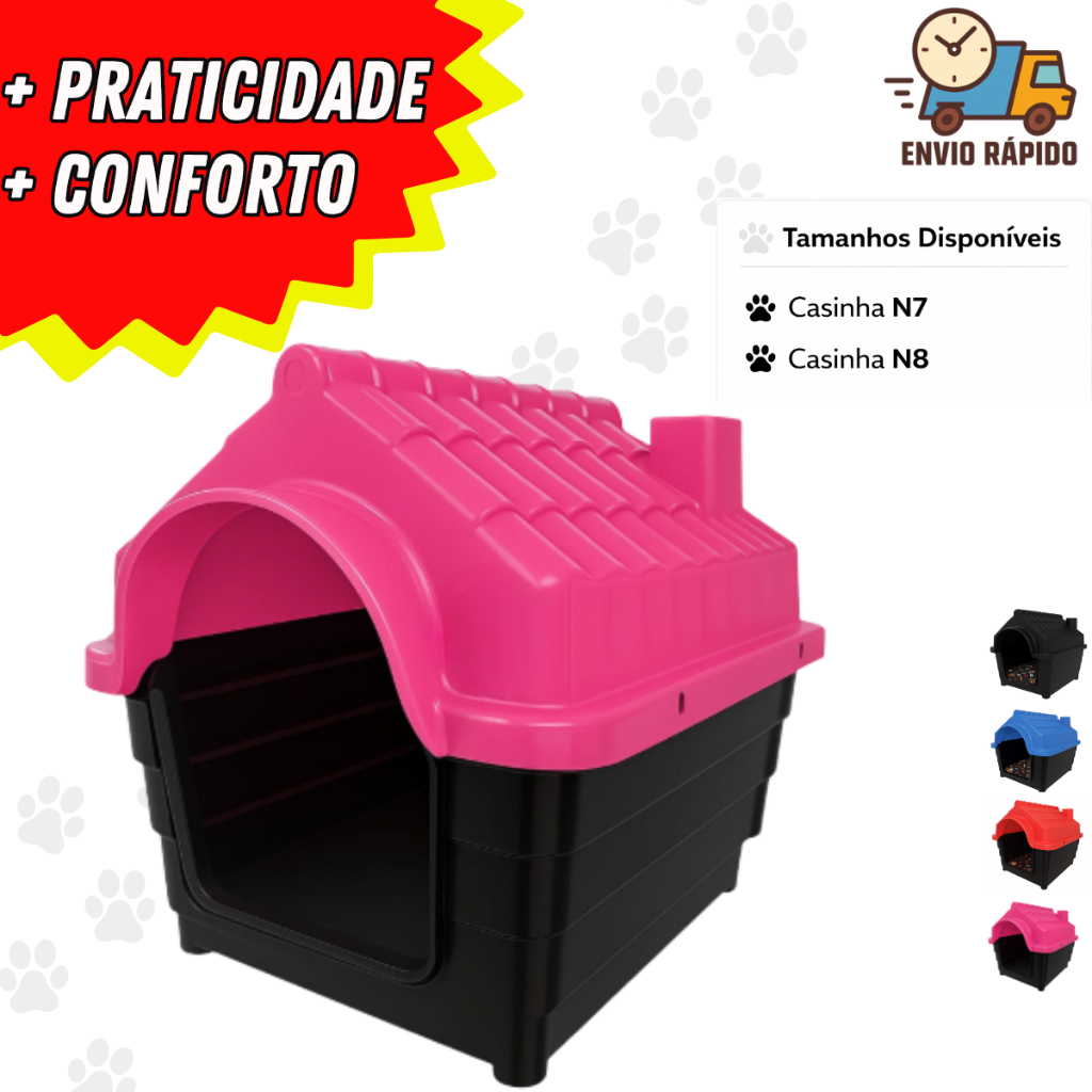 CASA CASINHA CACHORRO - CÃES -  PETS N7 N8 - PORTES MEDIOS - GRANDES | PRONTA ENTREGA em Oferta na Shopee