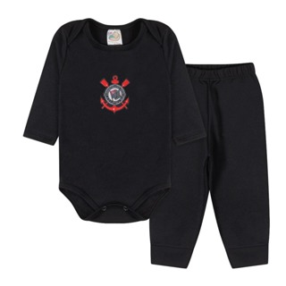 Conjunto Body Térmico Corinthians Peluciado Brasão de Time Infantil Bebê Tamanho P ao 3 Anos em Oferta na Shopee