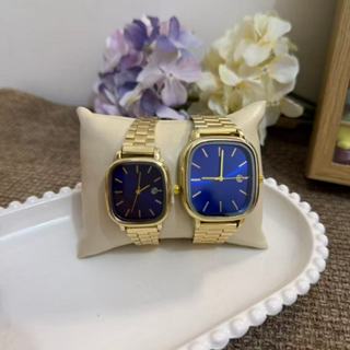 Rel6gio Masculina Feminina Quadrado Quartzo Com calendário Vintage Retro Classico em Oferta na Shopee