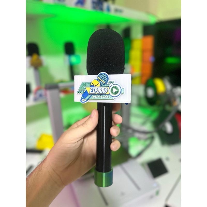 KIT PORTA MICROFONE DE LAPELA COM CANOPLA PARA MICROFONE CONVENCIONAL