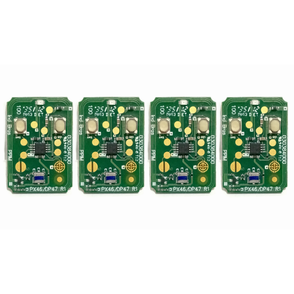 Kit - 4 Placas Controle de Alarme Automotivo Pósitron Px46 / Dp47 - 4 Botões - Nova / Original