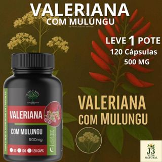 SUPLEMENTO V@LERI@N@+ MULUNG 100% NATURAL - 120 CÁPSULAS 500MG em Oferta na Shopee