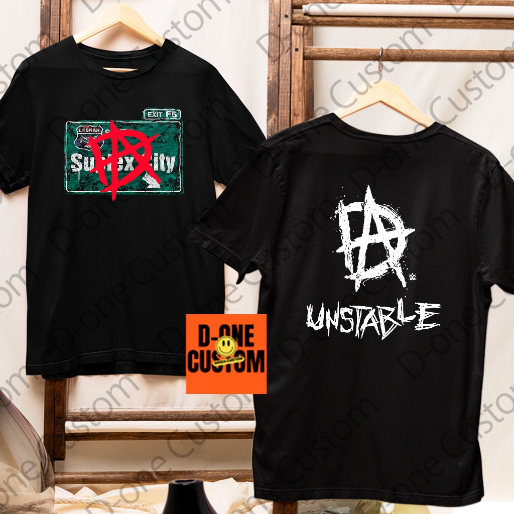 Camisa Camiseta Dean Ambrose Fãs Esporte Luta Suplex City Lesnar Logo Ambrose Unstable Streetwear