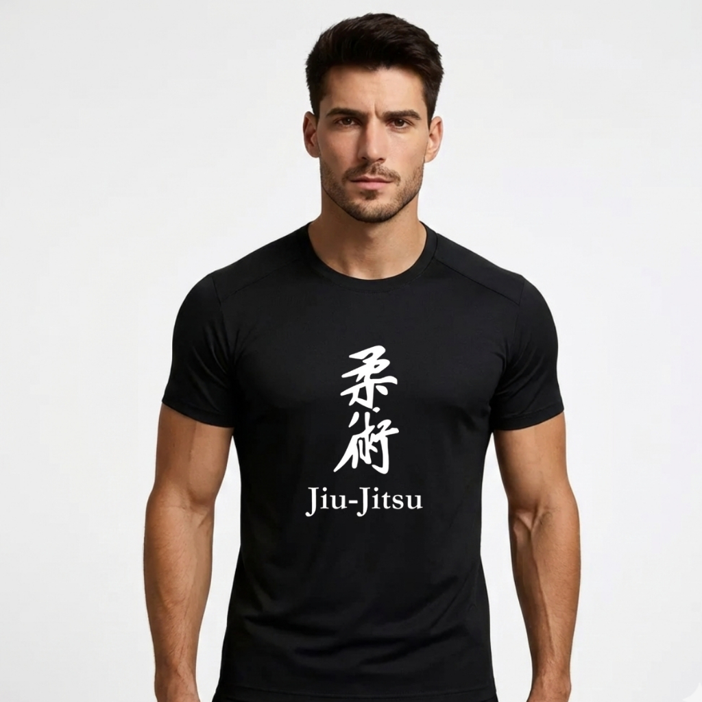 Camiseta Dry Fit Jiu Jitsu Masculina Estampada – Treino Academia Confortável Respirável Envio Imediato