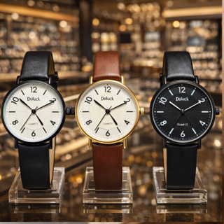 Relógio de Pulso Feminino Premium – Analógico Modelo Casual Tipo Couro em Oferta na Shopee