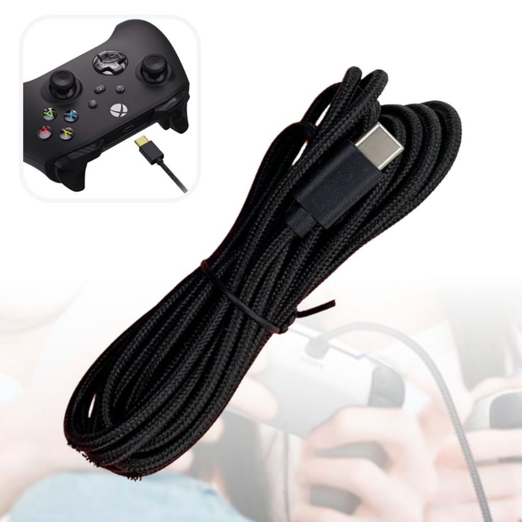 Cabo Controle Xbox Series S X 3m Carregador Turbo Usb 3.0 Reforçado Rápido Grande 3 Metros Manete X Box Serie Tipo C USB em Oferta na Shopee