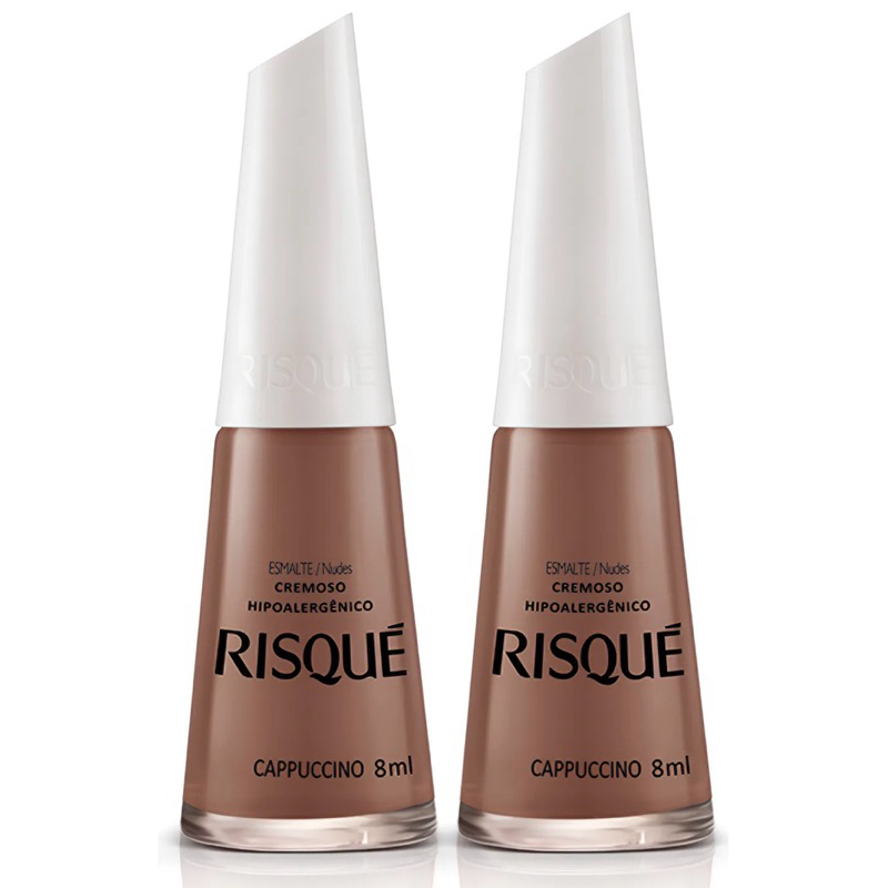 Kit 2 Esmalte Risque Cremoso Cappuccino 8ml  (2 Unidade ) em Oferta na Shopee