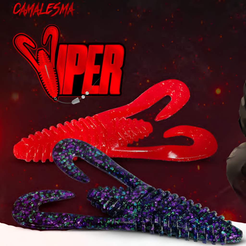 Isca Soft Viper Camalesma 10 cm (3un) Criatura Soft Bait Frog Sapo Artificial Traíra Black Bass