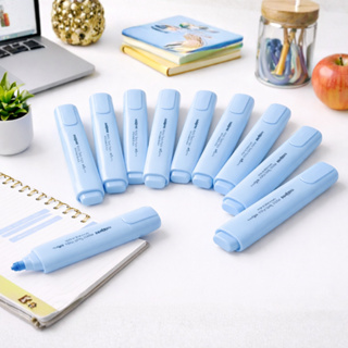 Kit 10 Canetas Marca Texto Macio Hype Ecowrite Azul Organização e Anotações - Maxprint em Oferta na Shopee