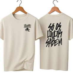 Camisa Camiseta (Só os louco sabem ) Charlie Brown jr lancamento 100%algodão