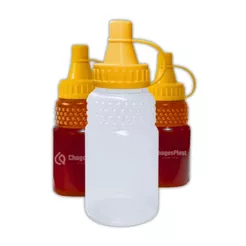 Bisnagas para Mel 200g (140ml) – 50 Unidades de Frasco c/ Tampa Dosadora – Virgem Atoxico – Atacado