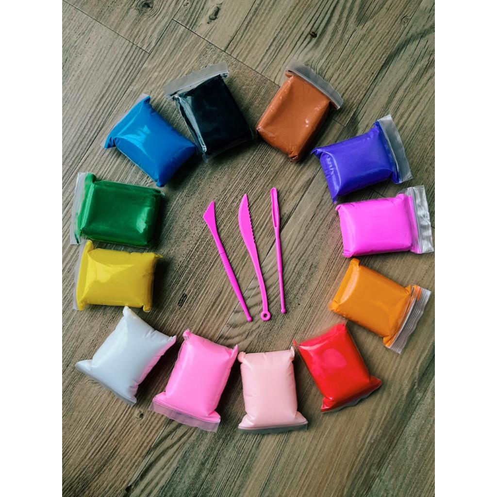 Massinha de Modelar EVA - 12 cores com ferramentas