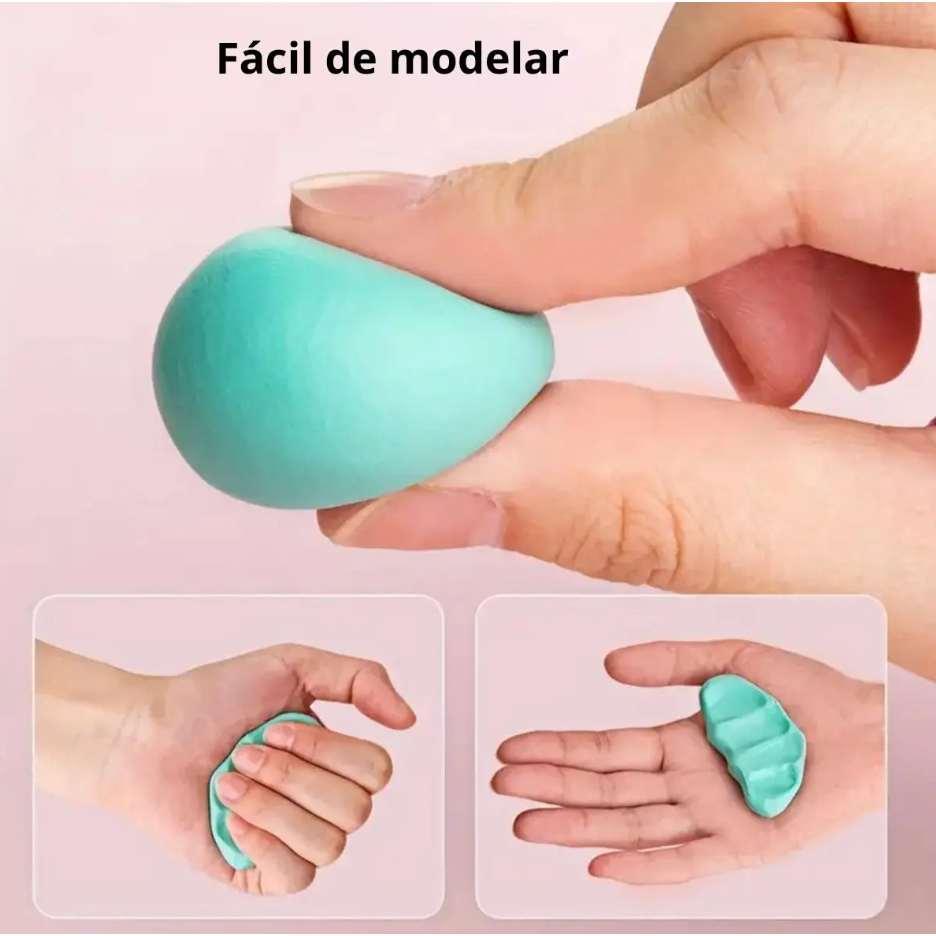 Massinha de Modelar EVA - 12 cores com ferramentas