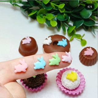 100 aplique de açúcar coelhinho da Páscoa mix de cores em Oferta na Shopee