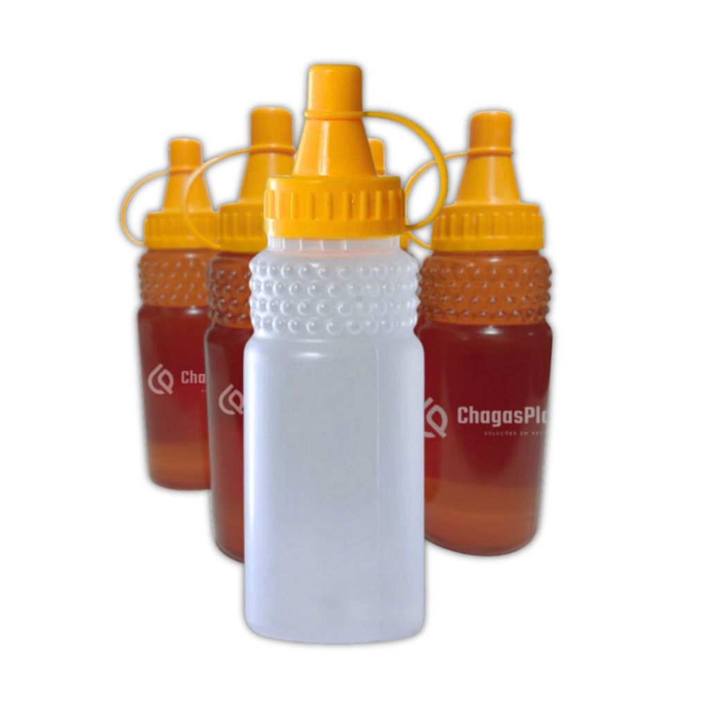 Bisnagas Para Mel 280g (200ml) – 50 Unidades de Frasco c/ Tampa Dosadora – Virgem Atoxico –  Atacado em Oferta na Shopee