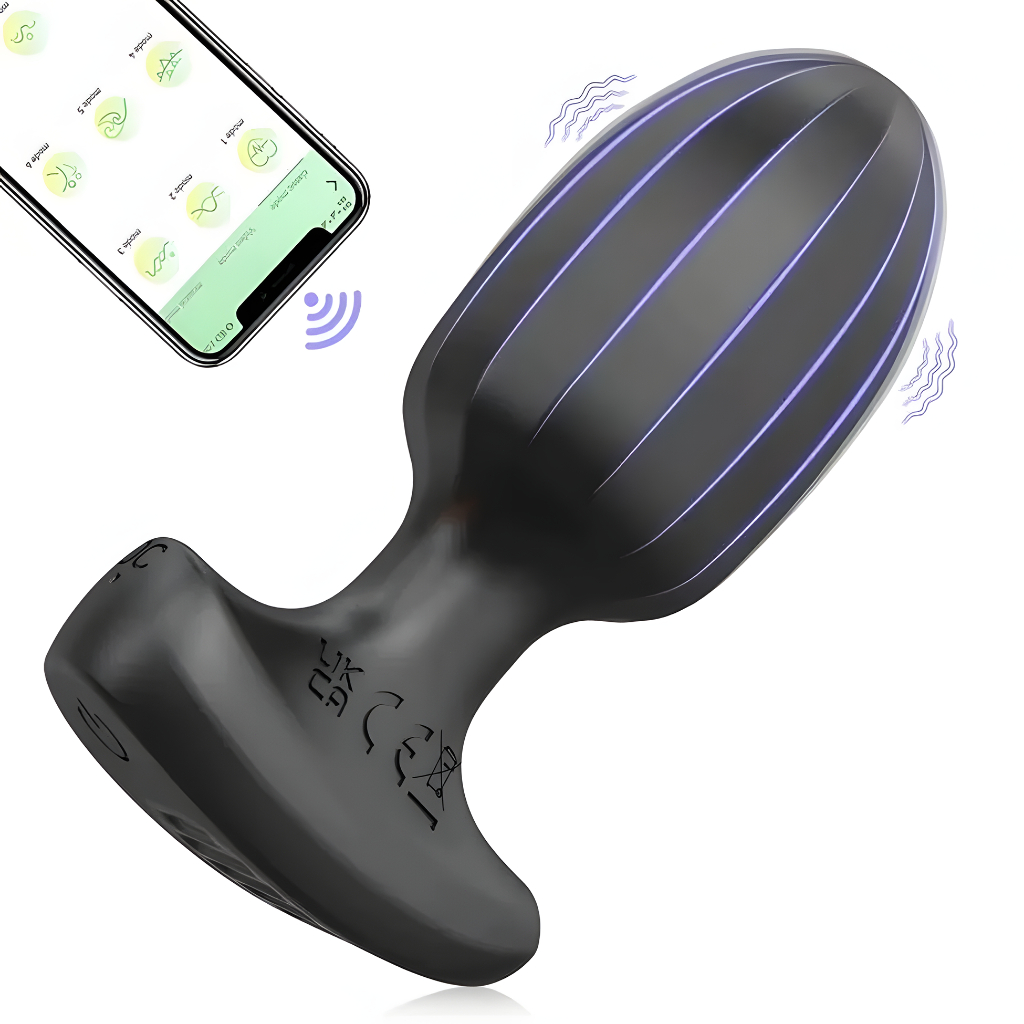Plug anal vibrador bluetooth APP controle no celular 9 modos de vibração Unissex Uso Discreto em Oferta na Shopee