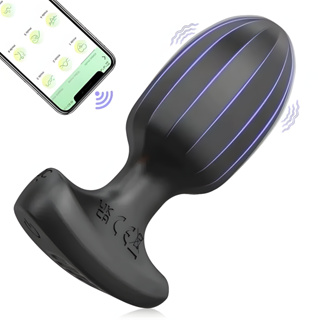 Plug anal vibrador bluetooth APP controle no celular 9 modos de vibração Unissex Uso Discreto em Oferta na Shopee