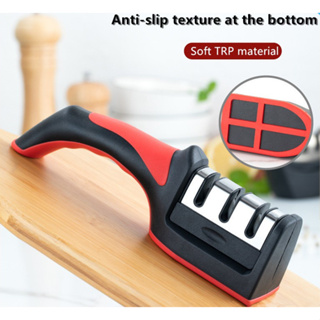 1/3/5 Afiador De Faca 3 Estágios Amolador Profissional Com Afiação Rápida Em Aço Inoxidável em Oferta na Shopee