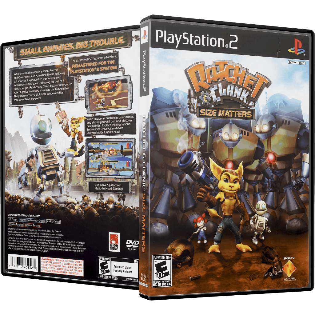 Ratchet & Clank: Size Matters PS2 – Mídia Física Com Encarte + Box Completo