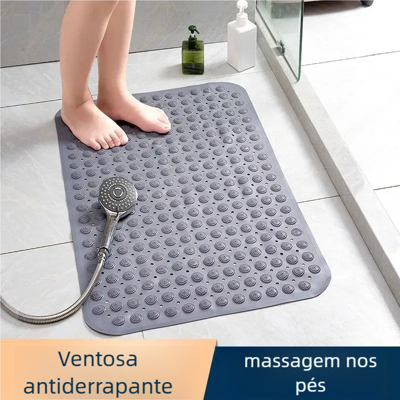 Tapete Quadrado Ecológico para Chuveiro - Antiderrapante e Seguro