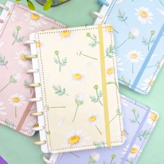Caderno de Disco Agenda Margaridas Flores A5 80 Folhas Bloco de Notas Faculdade Escola Anotações em Oferta na Shopee