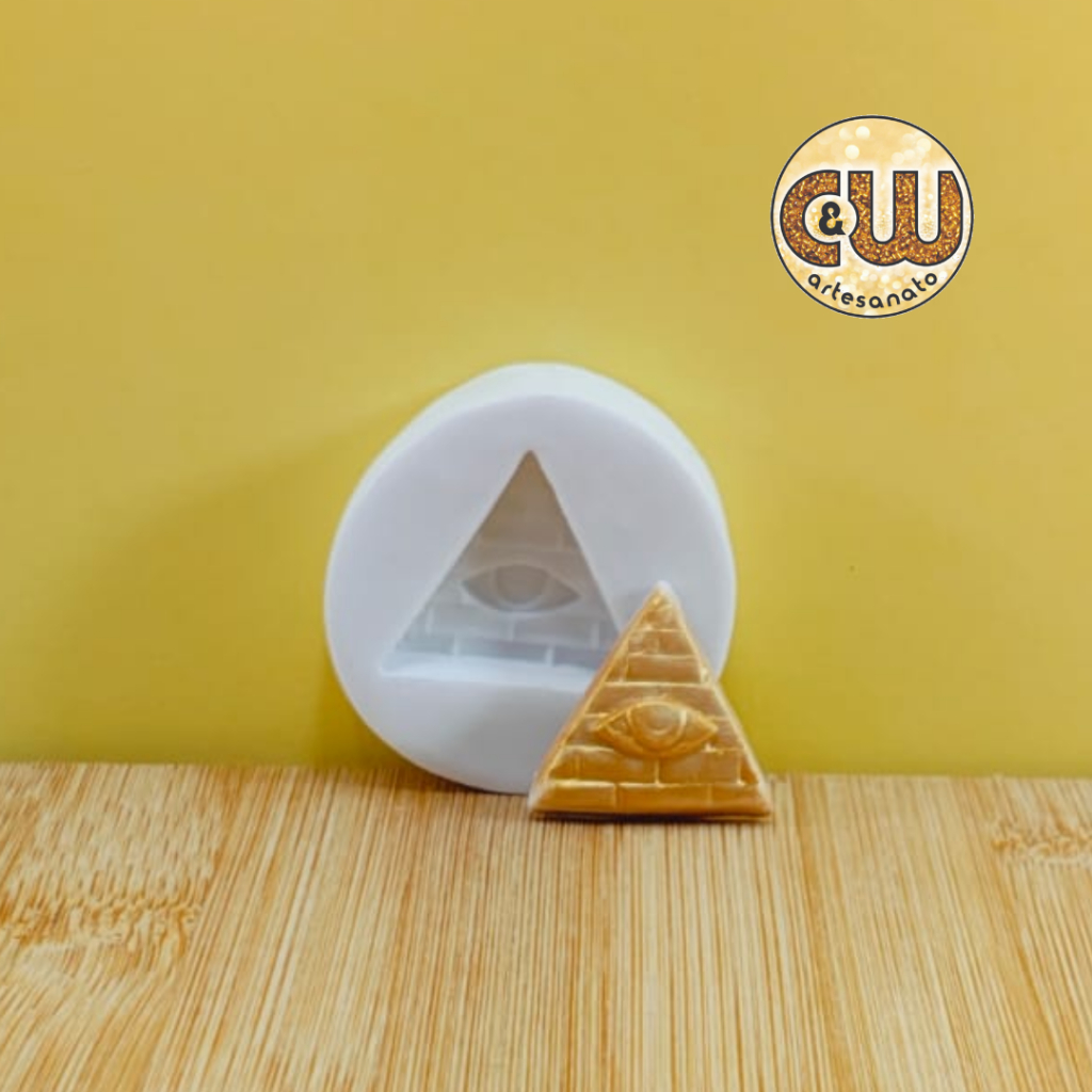 Molde de Silicone MINI Pirâmide Olho da Providência Egito