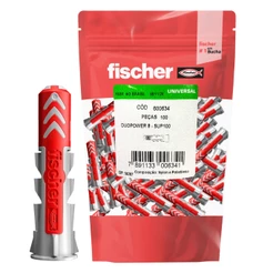 Bucha De Nylon Duopower 6mm Fischer C Aba E Parafuso 100pçs