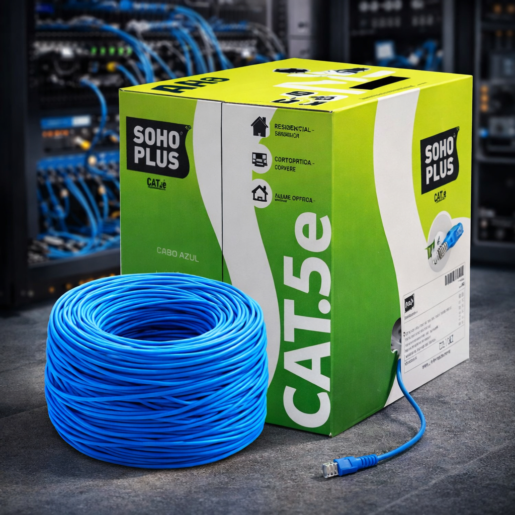 CABO LAN REDE 100% COBRE SOHOPLUS AZUL CAT5E 305 MT FURUKAWA