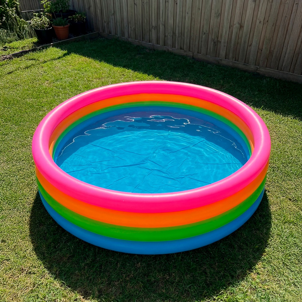 Piscina Banheira Infantil Multiuso Vários Tamanhos Fundo Azul Inflável Acolchoado - PVC Resistente Inmetro - QUEEN SHOP em Oferta na Shopee