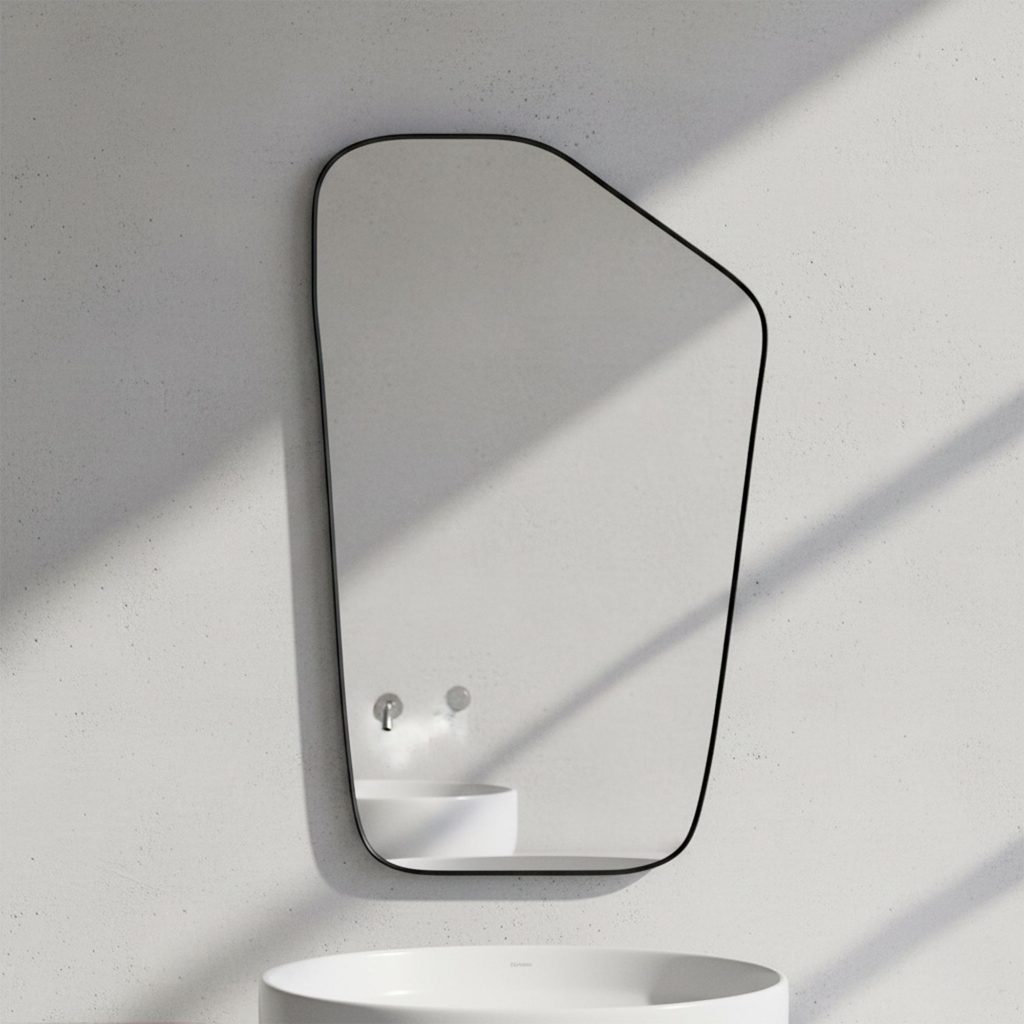 Espelho Grande Decorativo Orgânico Sala 44x64cm Modelo Texas em Oferta na Shopee